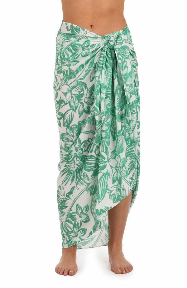 La Blanca Batiki Balinese Pareo Wrap Cover Up