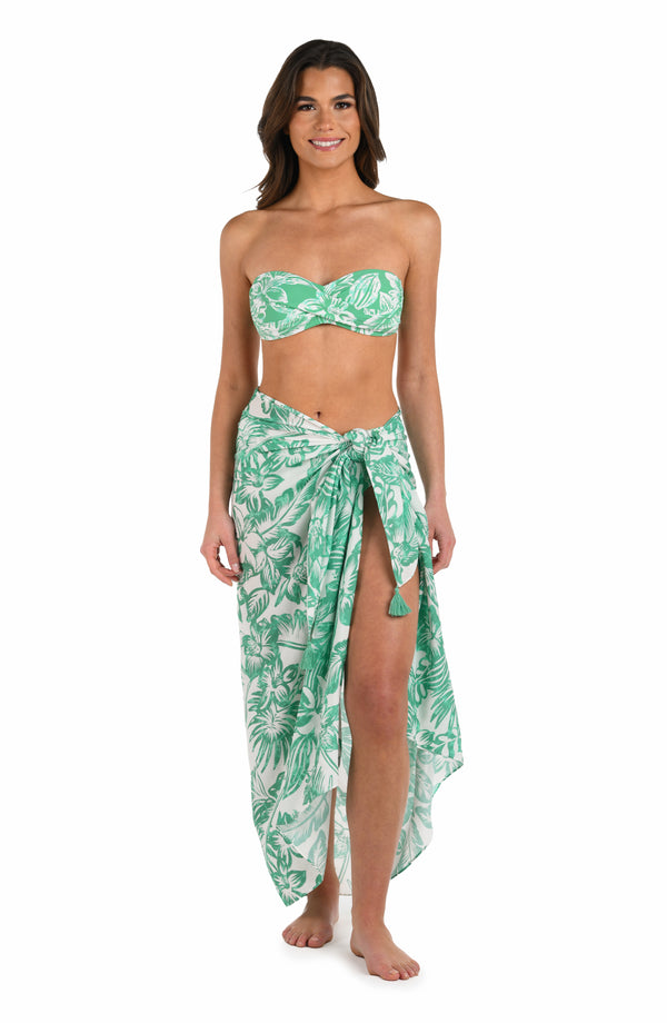 La Blanca Batiki Balinese Pareo Wrap Cover Up