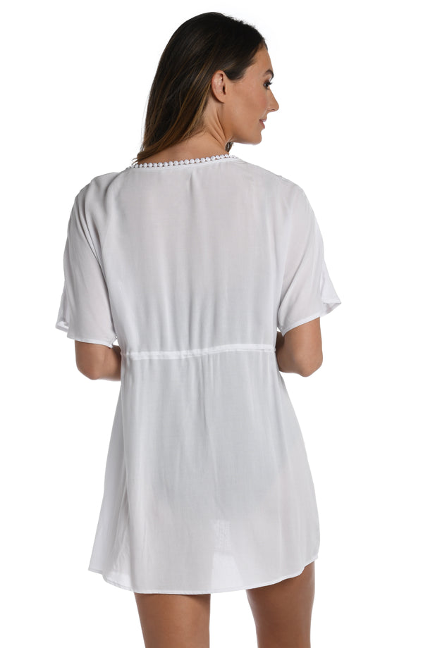 La Blanca Coastal Covers Kimono - White - FINAL SALE