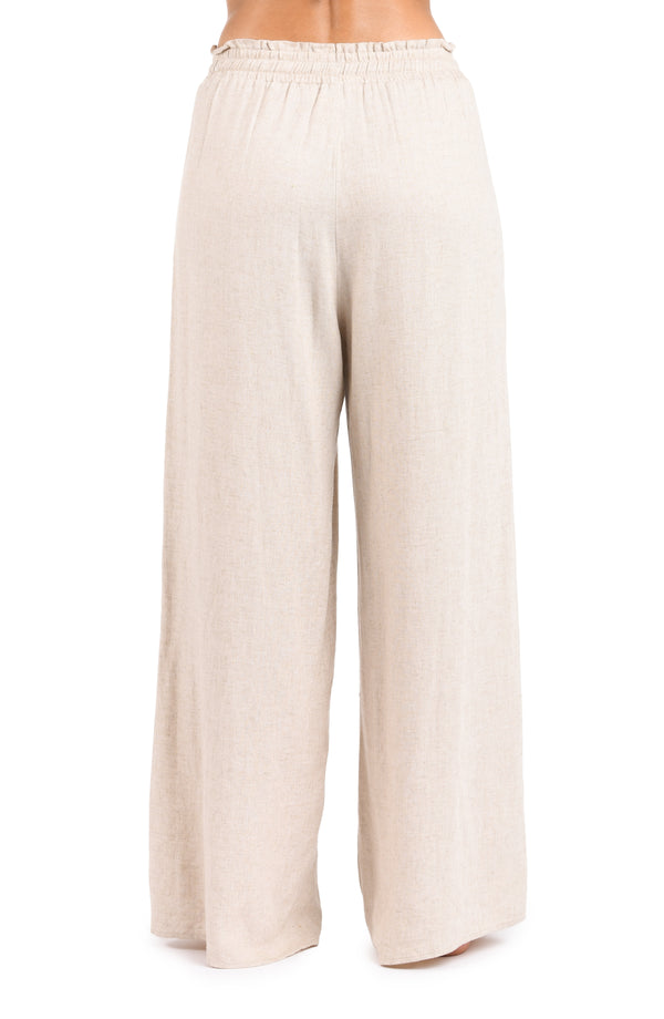 La Blanca Delphine Coast Beach Pant Cover Up - Taupe
