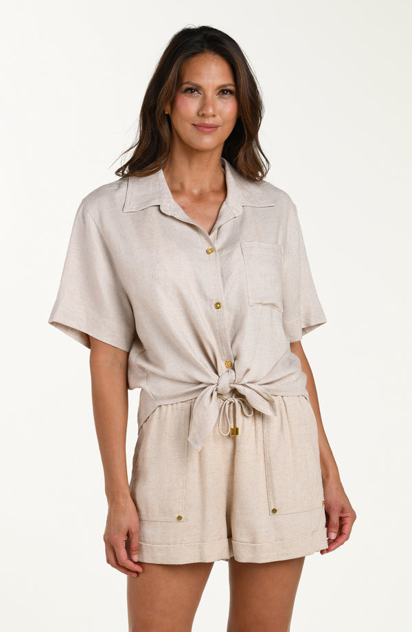 la blanca Delphine Coast Button Up Shirt