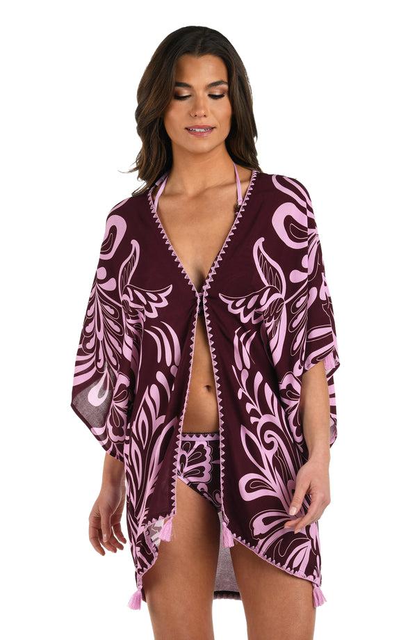 La Blanca Fiji Flora Kimono Cover Up