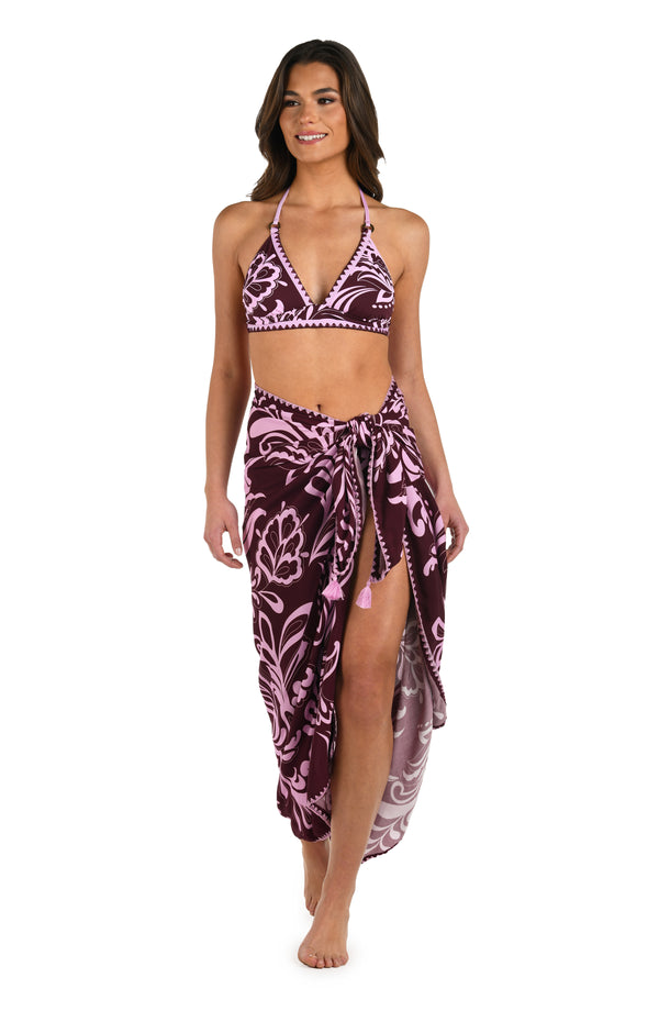 La Blanca Fiji Flora Pareo Wrap Cover Up
