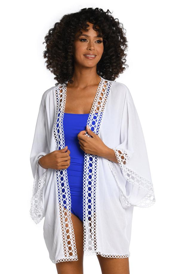 La Blanca Illusion Covers Kimono - FINAL SALE