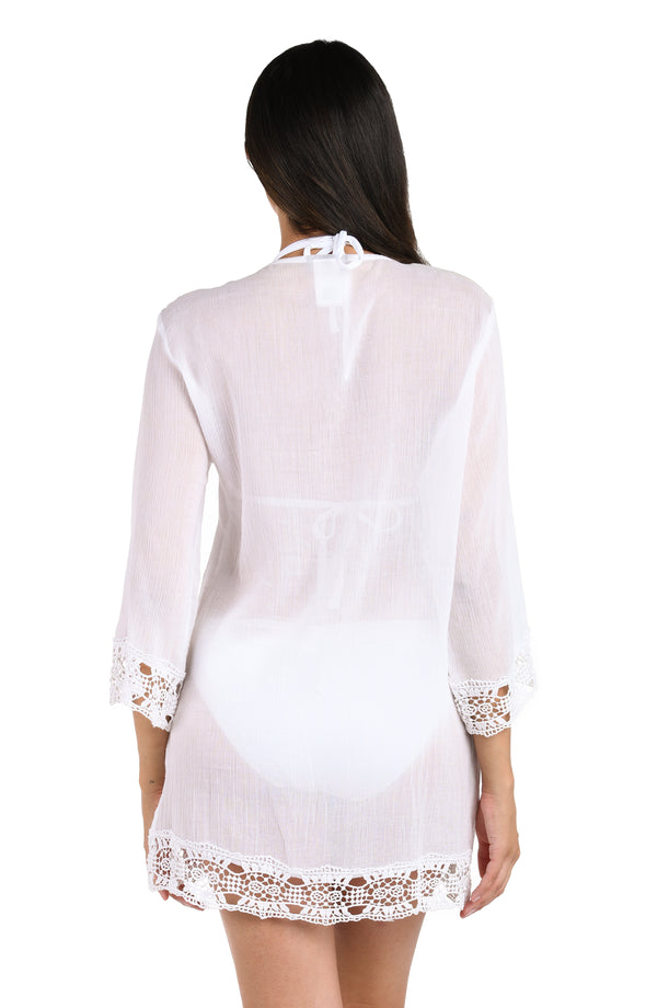 La Blanca Island Fare V-Neck Tunic - FINAL SALE