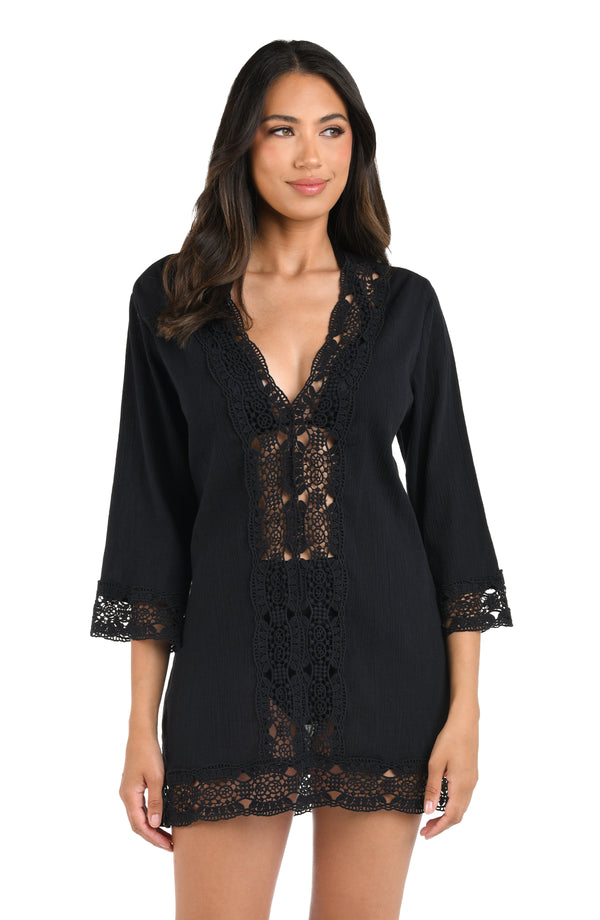 La Blanca Island Fare V-Neck Tunic - FINAL SALE