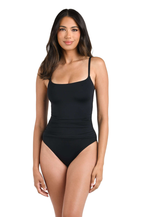 la Blanca Island Goddess Lingerie One Piece - Black