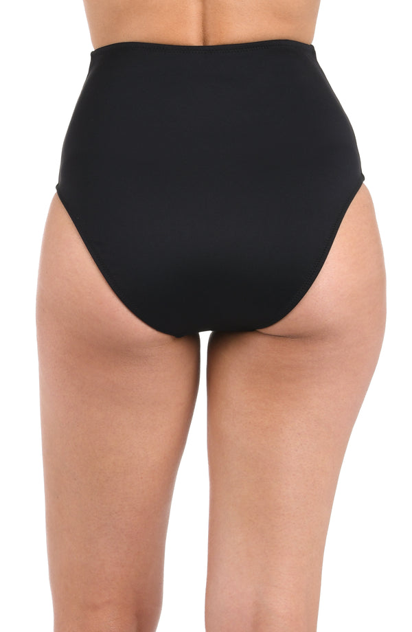 La Blanca LB Luxe Ultra High Waist Bottom - Black
