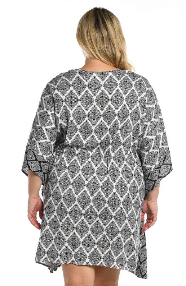 La Blanca Oasis Tile Kimono - FINAL SALE