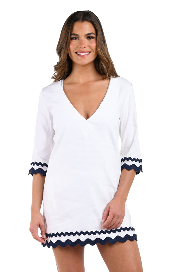 La Blanca Poolside Chic V-Neck Tunic