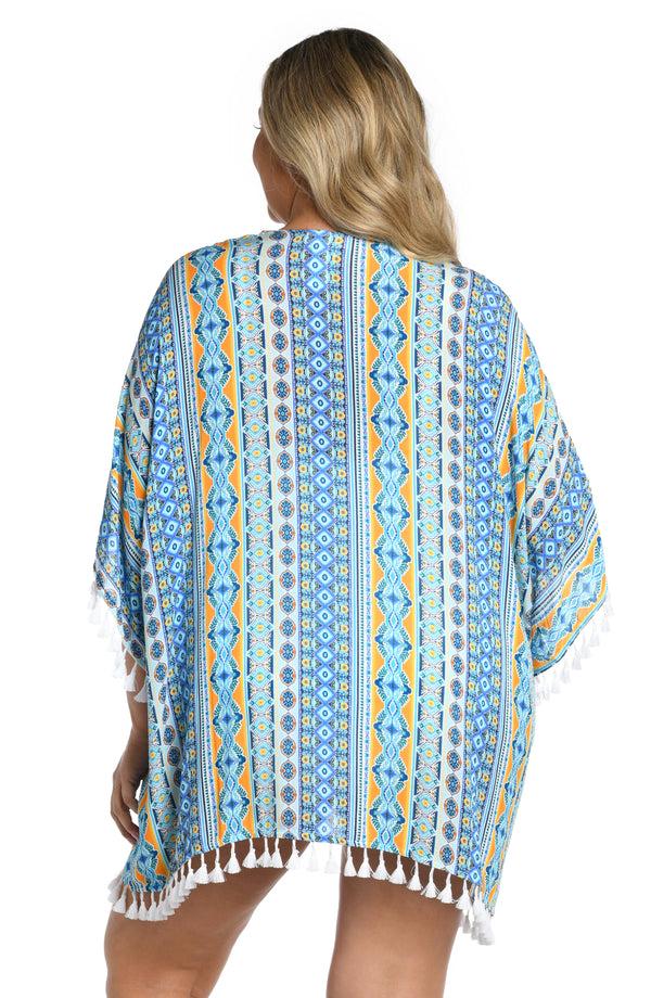 La Blanca Scarf City Kimono - FINAL SALE