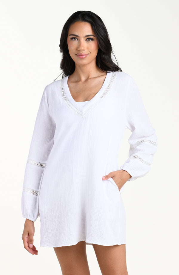 La Blanca Seaside Covers V-Neck Tunic