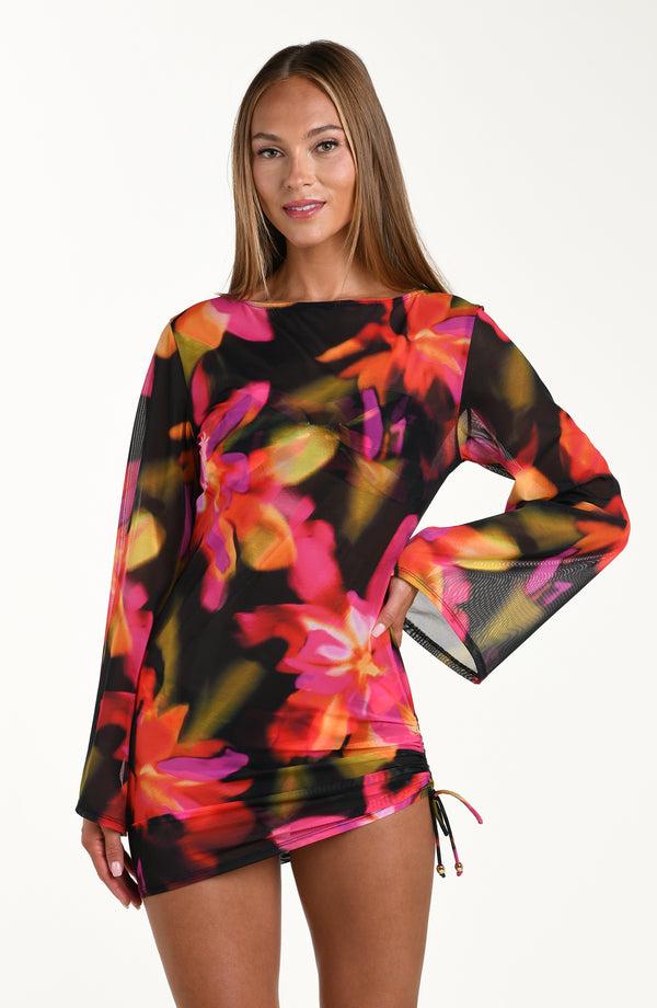 La Blanca Sunshine 79 Floressence Scoop-Neck Tunic