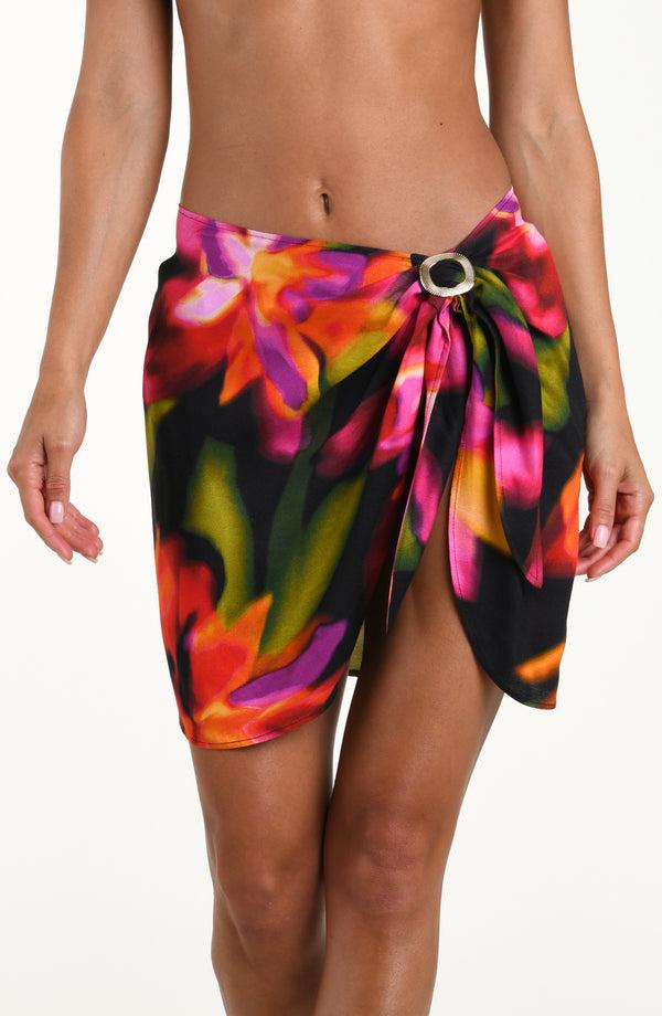 La Blanca Sunshine 79 Floressence Short Pareo Wrap