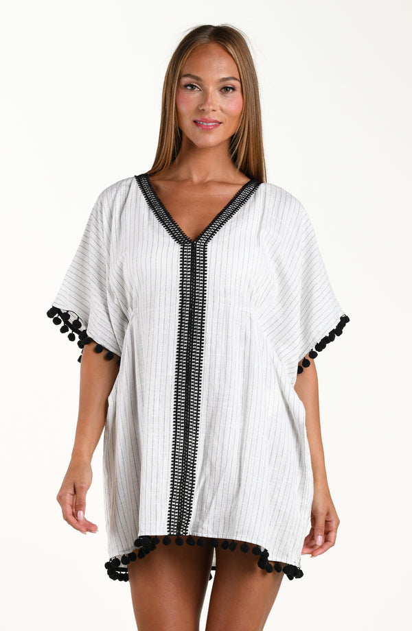 La Blanca Sunshine 79 Safari Chic V-Neck Caftan