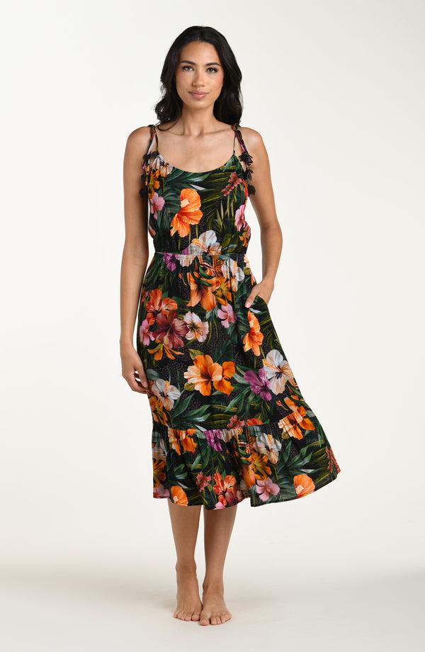 la blanca Tropical Hideaway Midi Dress