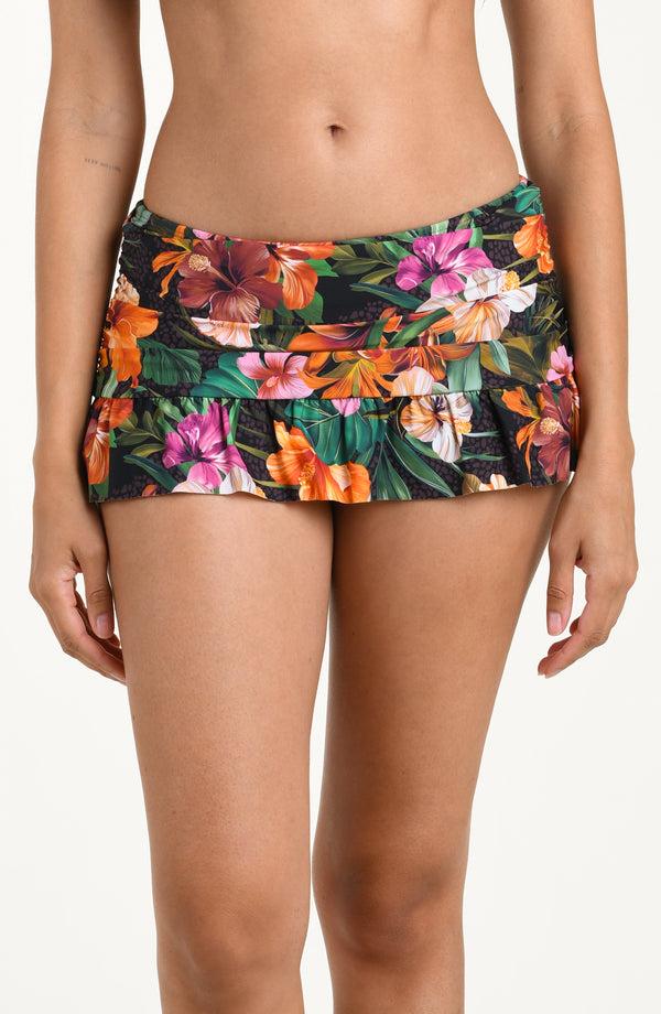 la blanca Tropical Hideaway Ruffle Skirted Bottom