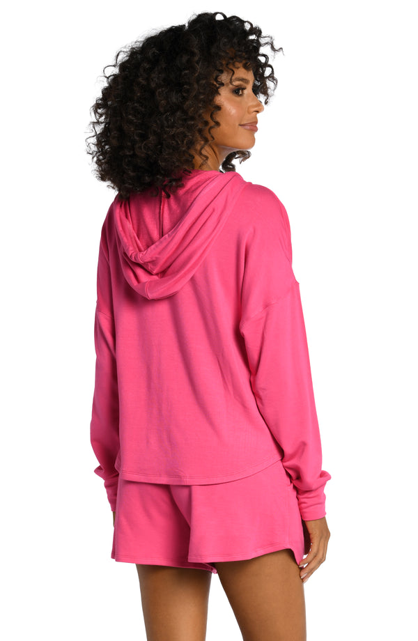 La Blanca Living In Leisure French Terry Knit Hoodie - FINAL SALE