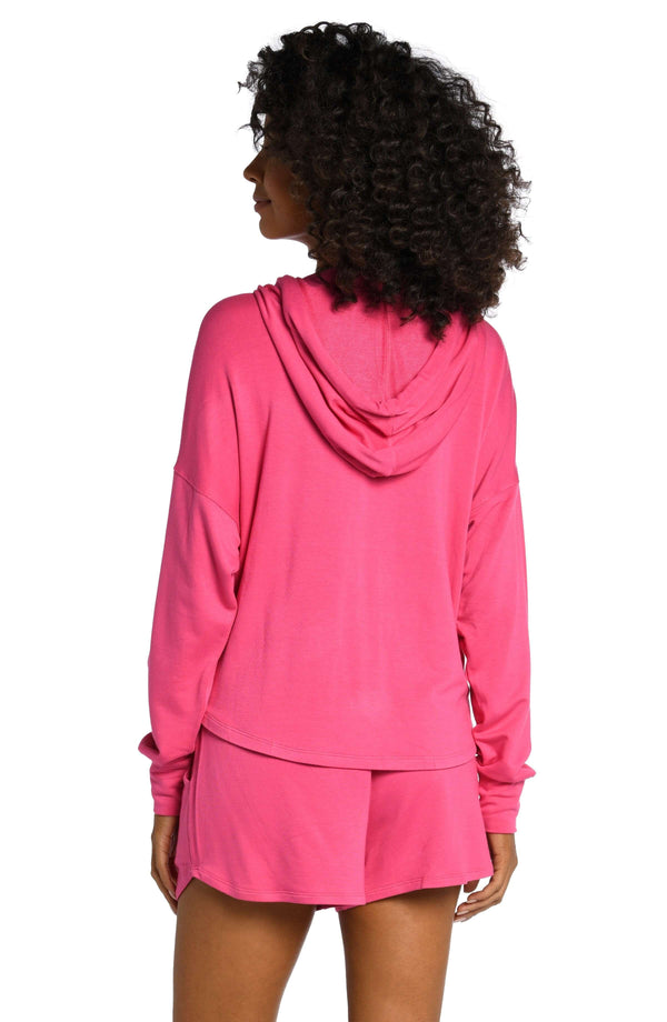 La Blanca Living In Leisure French Terry Knit Hoodie - FINAL SALE