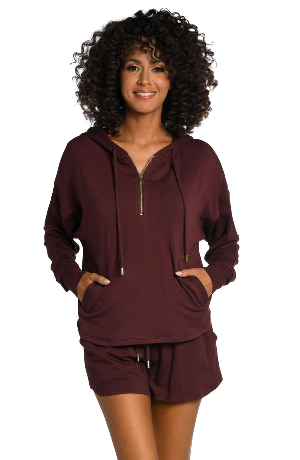 La Blanca Living In Leisure French Terry Knit Hoodie - FINAL SALE
