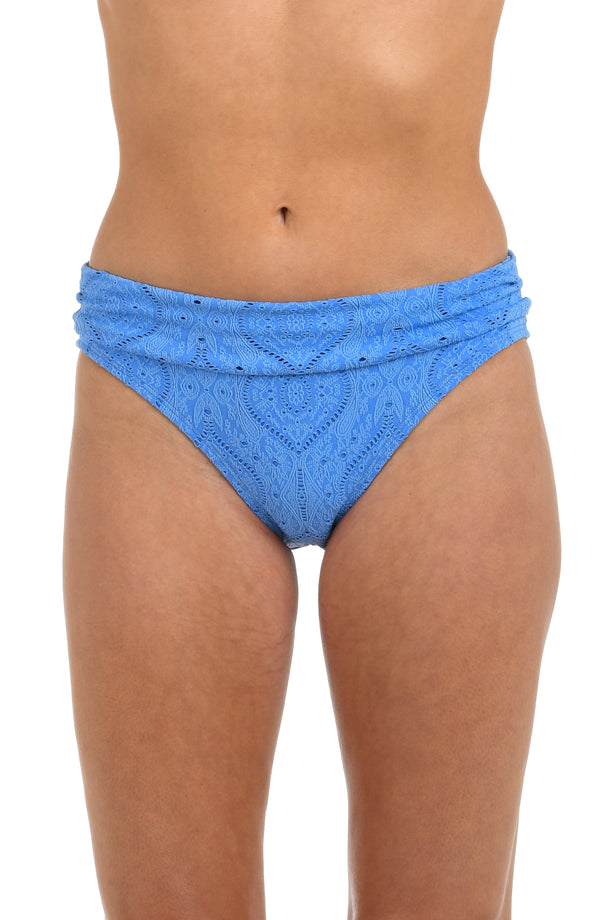 la blanca Mantra Medallion Shirred Band Hipster Bottom