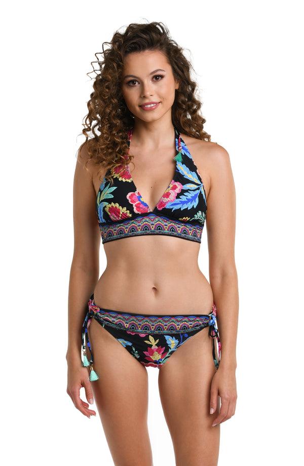 la blanca Midnight Magic Banded Halter Top - FINAL SALE