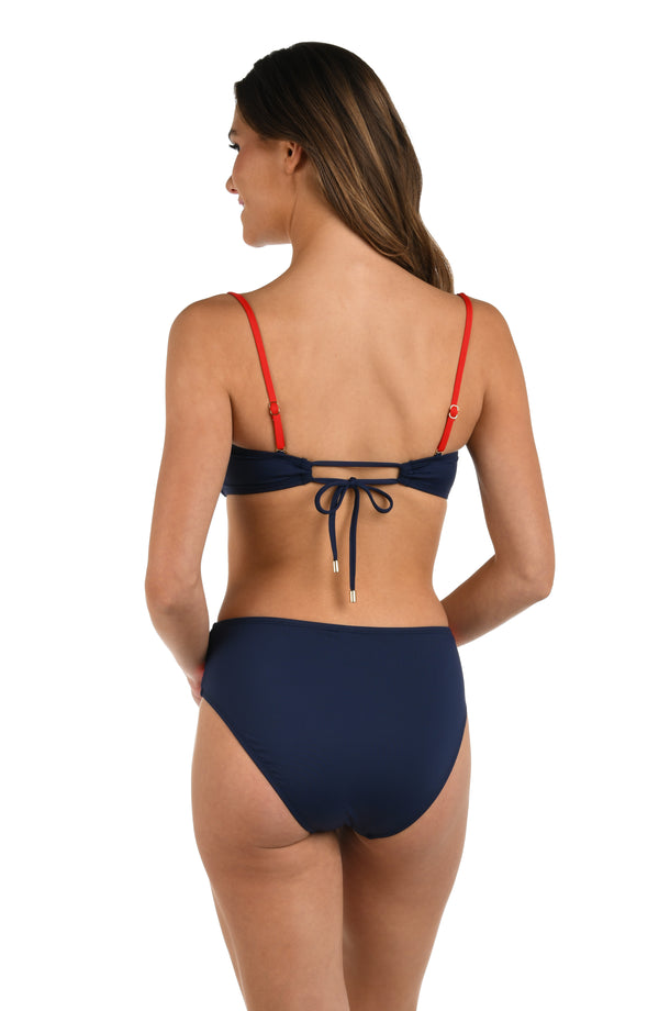 La Blanca Miss Americana Bandeau Bikini Swimsuit Top