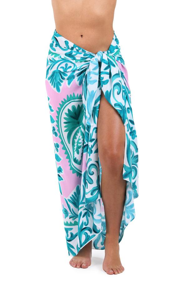 La Blanca Opulent Palm Pareo Wrap Cover Up - FINAL SALE