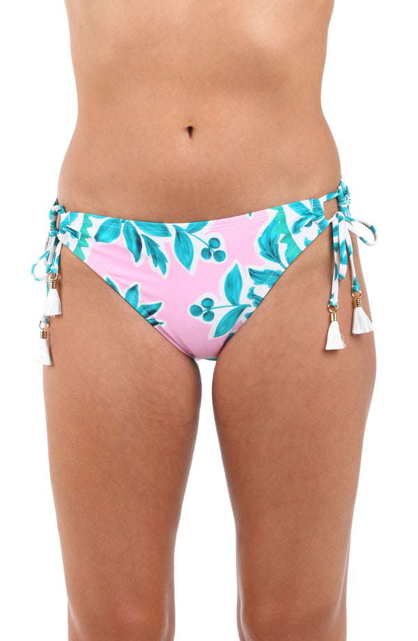 la blanca Opulent Palm Side Tie Hipster Bottom - FINAL SALE