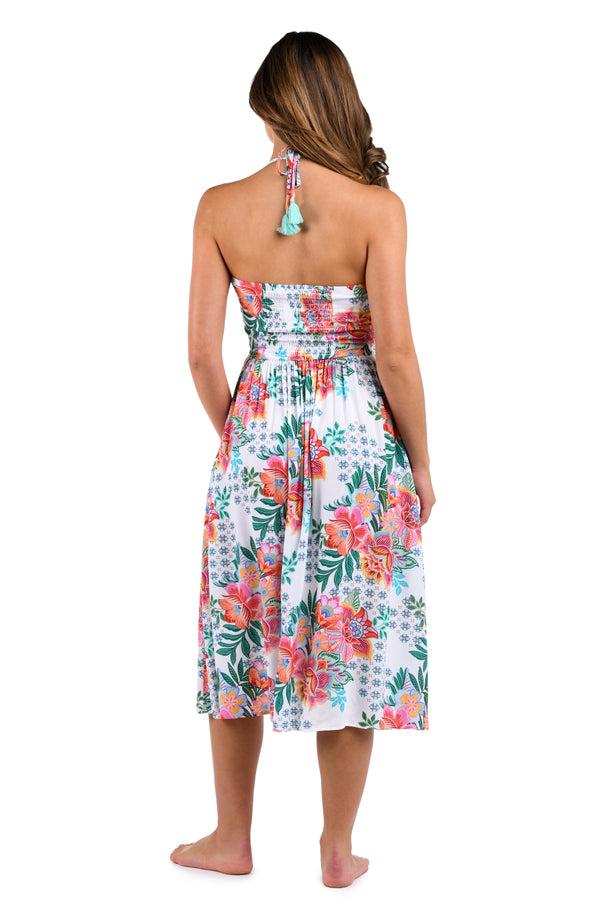 La Blanca Riviera Resort Halter Midi Dress Cover Up - FINAL SALE