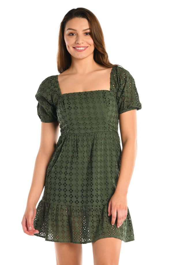 La Blanca Saltwater Sands Short Sleeve Cover Up Dress - FINAL SALE