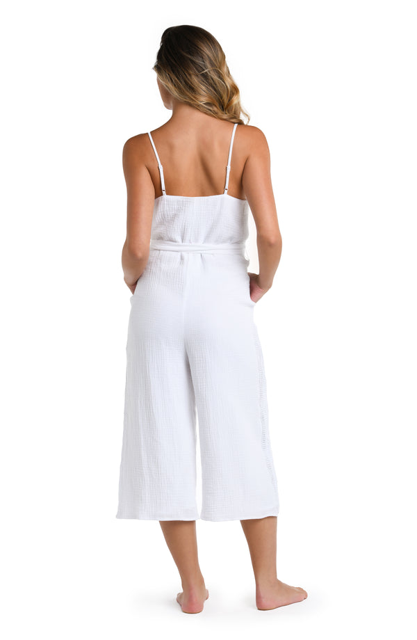 La Blanca Seaside Covers Wide Leg Jumpsuit Cover Up - FINAL SALE