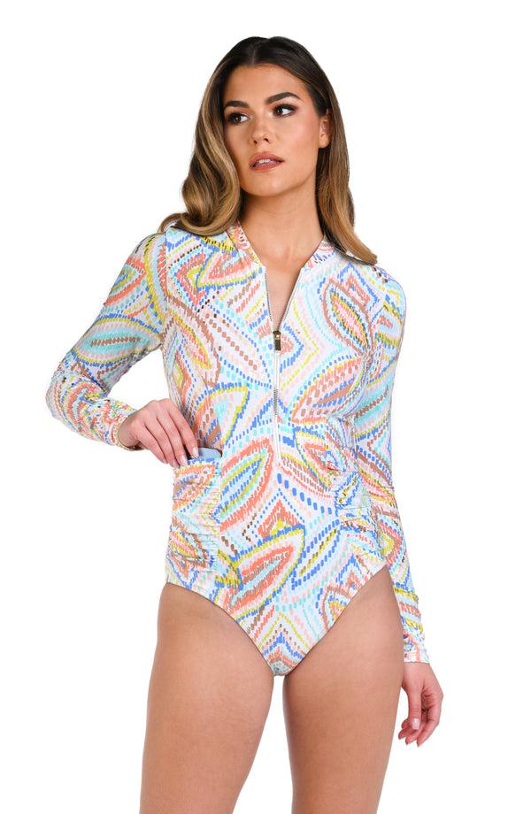 La Blanca Sunbaked Jewels Paddlesuit One Piece W/ Cups - FINAL SALE