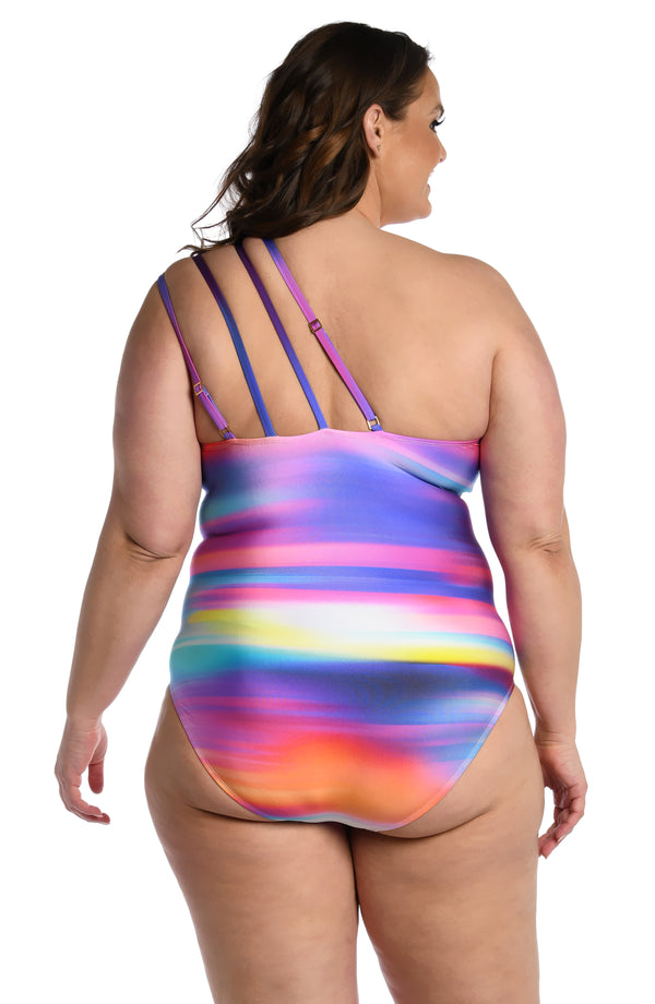 La Blanca Sunset Shores Strappy One Shoulder One Piece - FINAL SALE