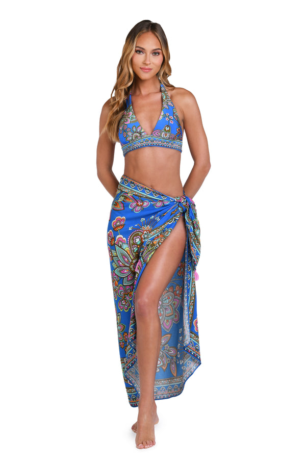 La Blanca Sunshine 79 Beatnik Blossoms Pareo Wrap - FINAL SALE