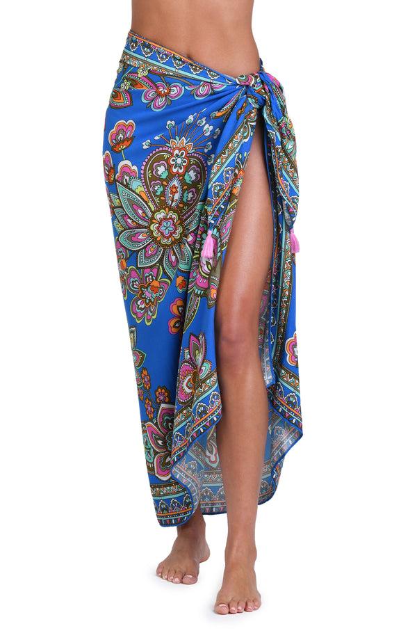 La Blanca Sunshine 79 Beatnik Blossoms Pareo Wrap - FINAL SALE