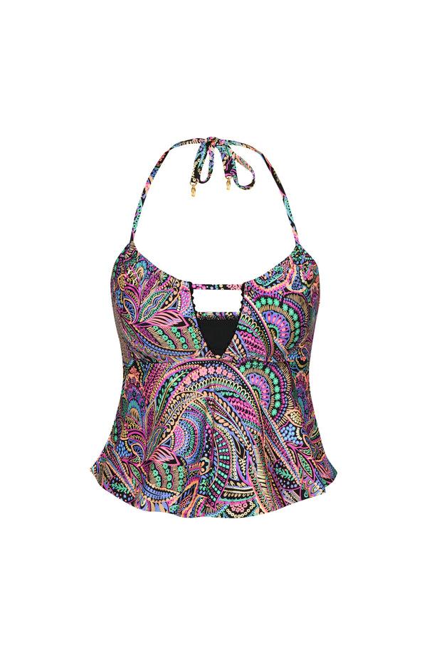 La Blanca Sunshine 79 Disco Dream Halter Midkini Top - FINAL SALE