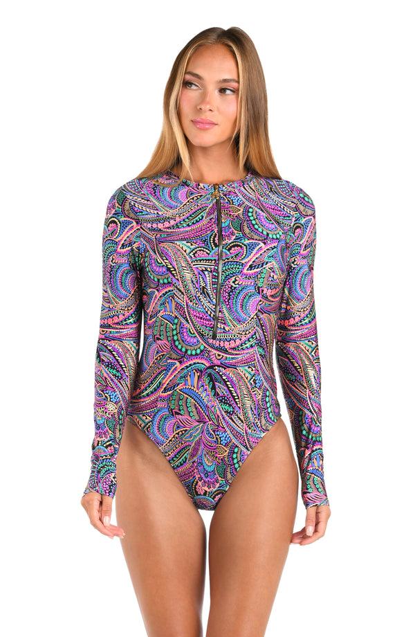 La Blanca Sunshine 79 Disco Dream Paddlesuit One Piece - FINAL SALE