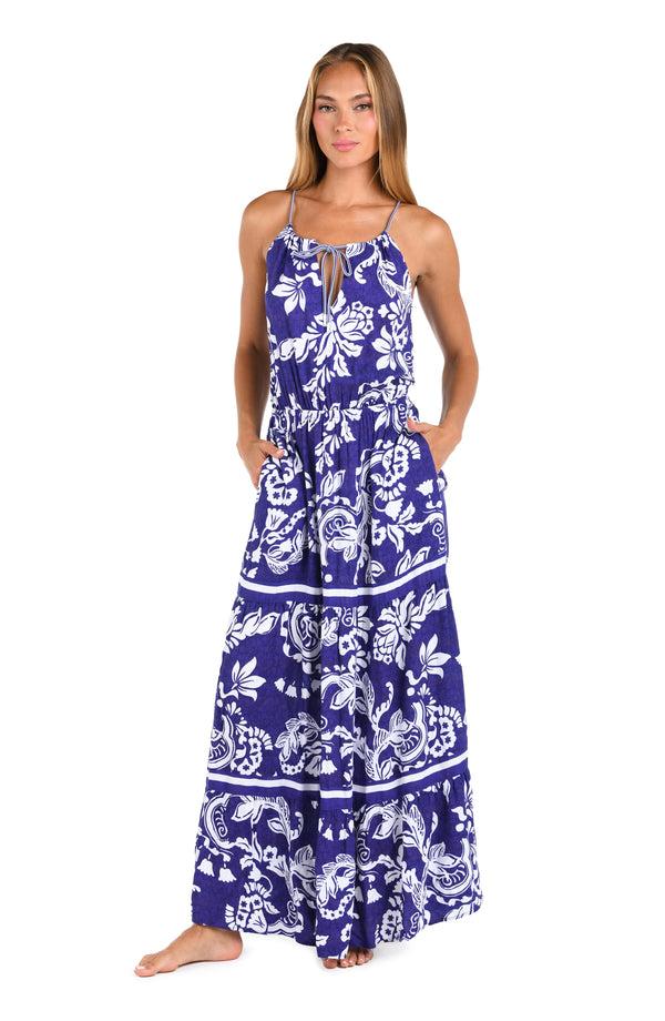 La Blanca Sunshine 79 Flower Trip Tiered Maxi Dress - FINAL SALE