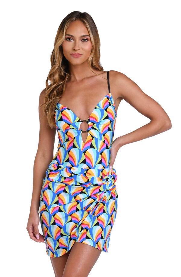 la blanca Sunshine 79 Hang Loose Short Faux Wrap Skirt - FINAL SALE