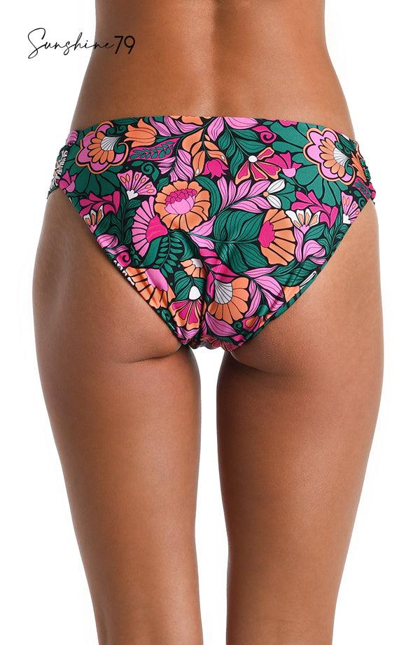 La Blanca Sunshine 79 Isle Nouveau Reversible Side Shirred Hipster Bottom - FINAL SALE