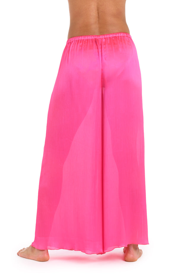La Blanca Sunshine 79 Radiance Crinkle Beach Pant - Bright Pink