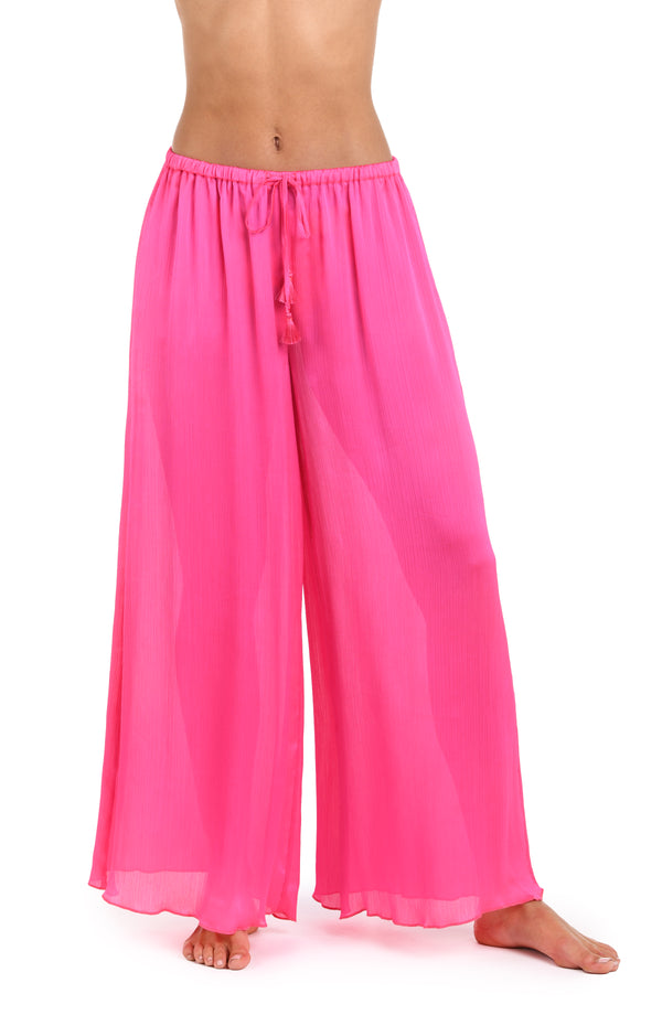 la blanca Sunshine 79 Radiance Crinkle Beach Pant - Bright Pink