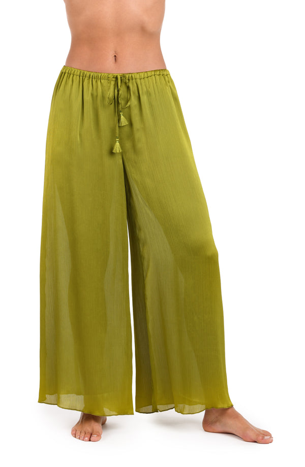 La Blanca Sunshine 79 Radiance Crinkle Beach Pant - Olive