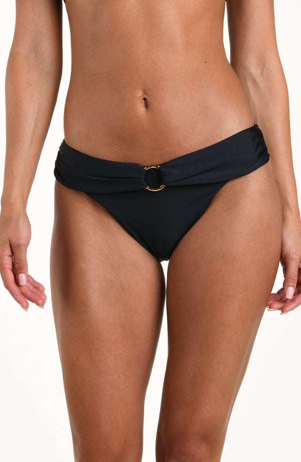 la blanca Sunshine 79 Solids Ring Sash Hipster Bottom - Black
