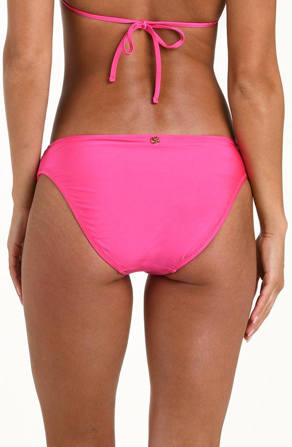 La Blanca Sunshine 79 Solids Ring Sash Hipster Bottom - Pink