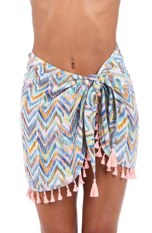 La Blanca Sunshine 79 Soul Wave Short Pareo Wrap - FINAL SALE