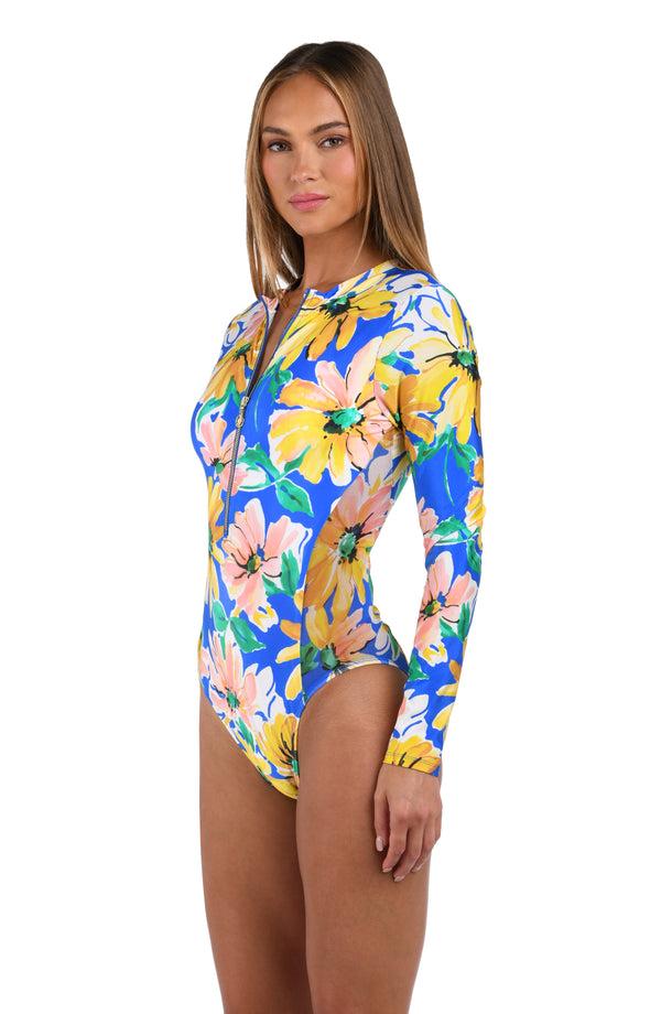 La Blanca Sunshine 79 Sunflower Getaway Paddlesuit One Piece - FINAL SALE