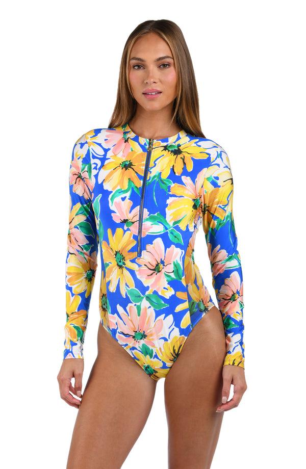 la blanca Sunshine 79 Sunflower Getaway Paddlesuit One Piece - FINAL SALE