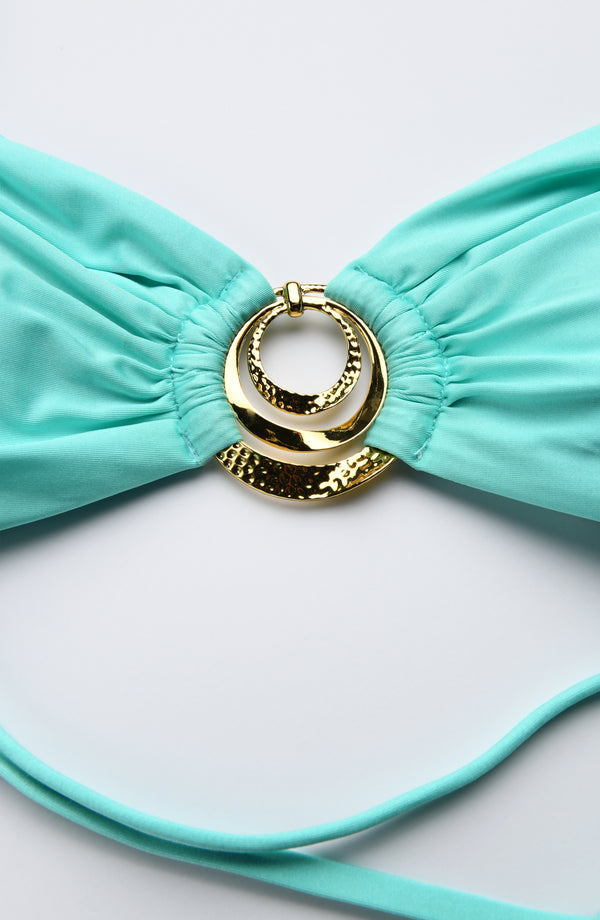 La Blanca Sunshine 79 Sunshine Solids Sweetheart Bralette Top - Seaglass - FINAL SALE